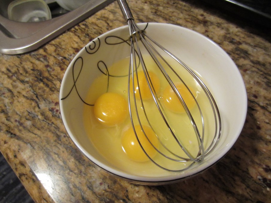 eggs with beater