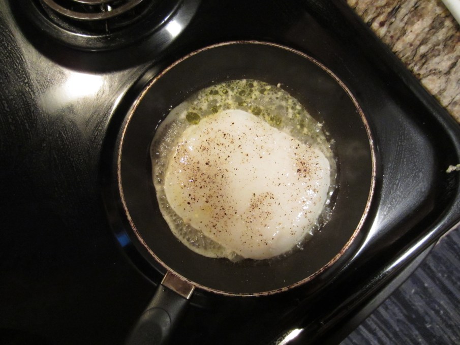calamari steak in pan